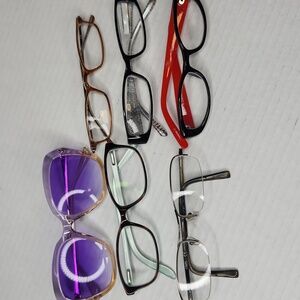 Eye Glasses Bundle Of Readers And Frames, 6 Pair!